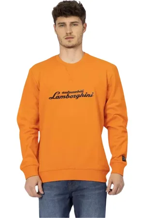 AUTOMOBILI LAMBORGHINI Heren, Sweatshirts & Hoodies, Oranje, Maat: 2XL Katoen