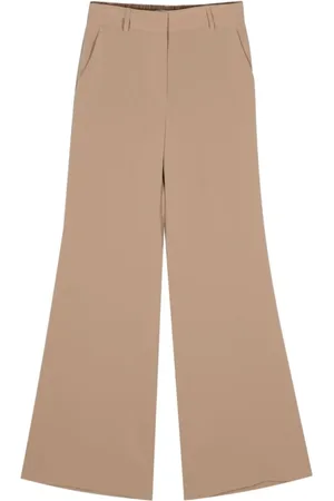 ALBERTO BIANI Dames, Broeken, Bruin, Maat: 2XS Zijde