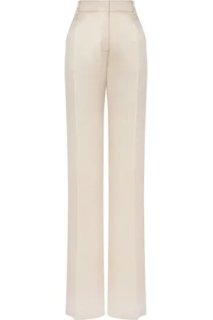Alberta Ferretti Dames, Broeken, , Maat: M Satijn