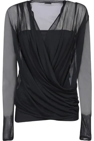 Givenchy Dames, Blouses & Shirts, Zwart, Maat: S Polyamide