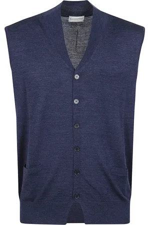 BALLANTYNE Heren, Jassen, Blauw, Maat: XL Wol