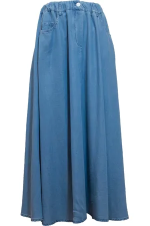EMMA & GAIA Dames, Rokken, Blauw, Maat: M