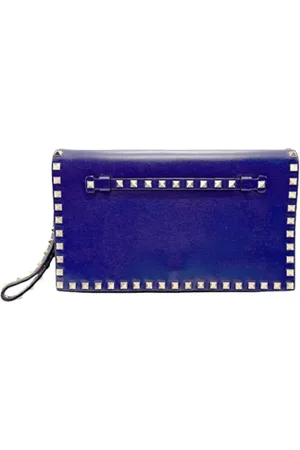 VALENTINO Dames, Pre-owned, Blauw, Maat: ONE Size Leer