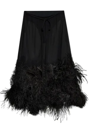 The Attico Dames, Rokken, Zwart, Maat: 2XS Poliester