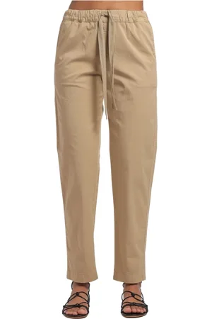 SEMICOUTURE Dames, Broeken, Bruin, Maat: 2XS Katoen