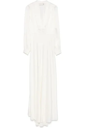 RIXO London Dames, Jurken, Wit, Maat: M Leer