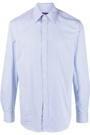 Ralph Lauren Heren, Overhemden, Blauw, Maat: S Katoen