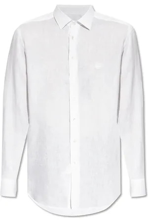 Etro Heren, Overhemden, Wit, Maat: 2XL Linnen