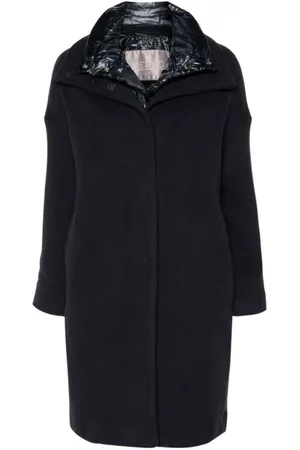 HERNO Dames, Mantels, Blauw, Maat: S Wol