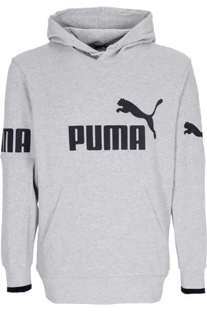 PUMA Heren, Sweatshirts & Hoodies, Grijs, Maat: L Katoen