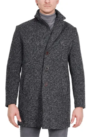 BOB der Bär Heren, Mantels, Grijs, Maat: XL Wol
