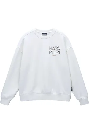 Napapijri Dames, Sweatshirts & Hoodies, Wit, Maat: M Katoen