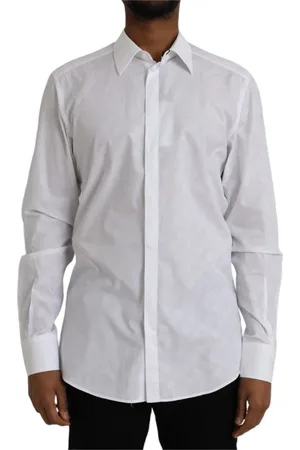 Dolce & Gabbana Heren, Overhemden, Wit, Maat: 2XL Katoen