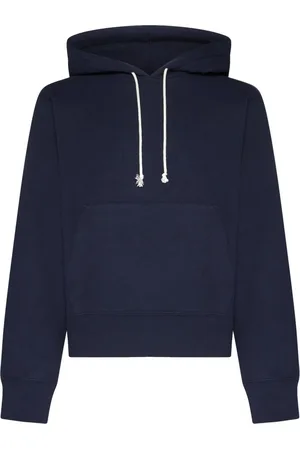 Saint Laurent Heren, Sweatshirts & Hoodies, Blauw, Maat: L Katoen