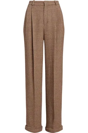 Ralph Lauren Dames, Broeken, Bruin, Maat: 2XS