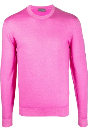 DRUMOHR Heren, Sweatshirts & Hoodies, Roze, Maat: XL Wol