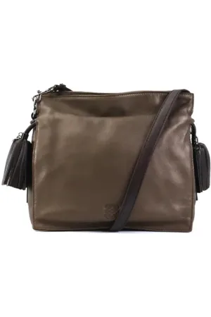 Loewe Dames, Pre-owned, Bruin, Maat: ONE Size Leer