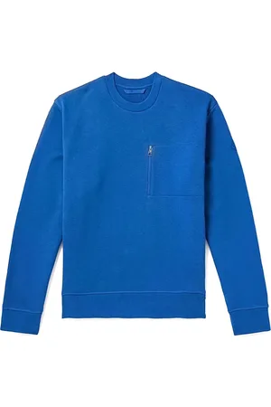 Moncler Heren, Sweatshirts & Hoodies, Blauw, Maat: S Katoen