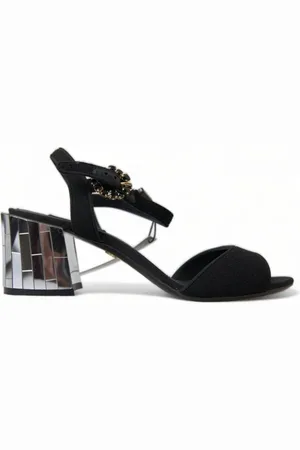 Dolce & Gabbana Dames, Schoenen, Zwart, Maat: 35 EU Wol
