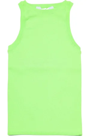 Msgm Dames, Tops, Groen, Maat: M Poliester