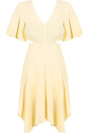 Patrizia Pepe Dames, Jurken, Geel, Maat: XS