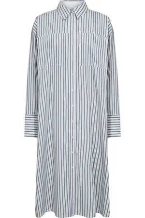 Soaked in Luxury Dames, Jurken, Blauw, Maat: L Katoen