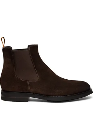 santoni Heren, Schoenen, Bruin, Maat: 42 1/2 EU Suède