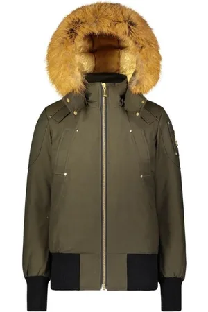 Moose Knuckles Dames, Jassen, Groen, Maat: L Leer