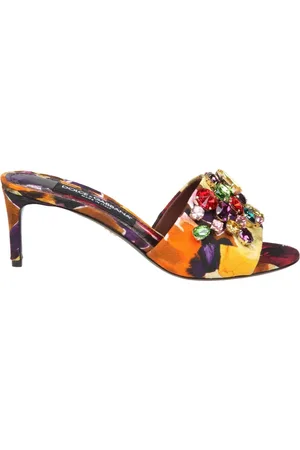 Dolce & Gabbana Dames, Schoenen, Geel, Maat: 36 EU Brokaat