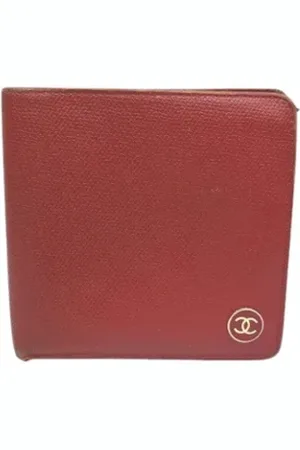 CHANEL Dames, Pre-owned, Rood, Maat: ONE Size Leer