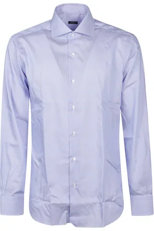 BARBA Heren, Overhemden, Blauw, Maat: 3XL Katoen
