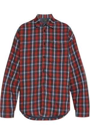 Balenciaga Heren, Overhemden, Rood, Maat: M Katoen