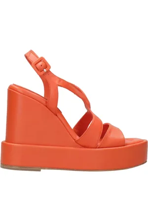 Paloma Barceló Dames, Schoenen, Oranje, Maat: 38 EU Leer
