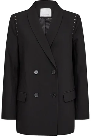 Co`Couture Dames, Jassen, Zwart, Maat: XS Wol
