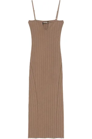 Jacquemus Dames, Jurken, Bruin, Maat: S
