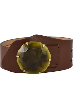 Alberta Ferretti Dames, Accessoires, Bruin, Maat: S Leer