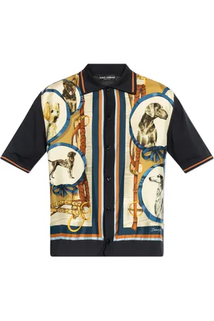 Dolce & Gabbana Heren, Overhemden, Blauw, Maat: S Katoen