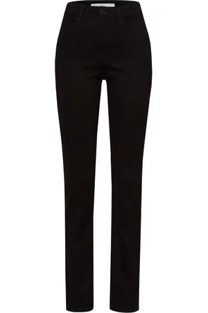Brax Dames, Broeken, Zwart, Maat: 2XL
