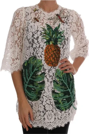 Dolce & Gabbana Dames, Blouses & Shirts, Wit, Maat: 3XS Katoen