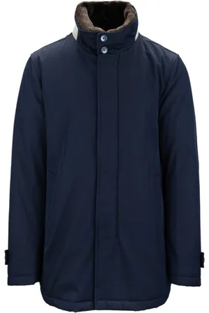 HERNO Heren, Jassen, Blauw, Maat: 2XL Wol