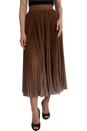 Dolce & Gabbana Dames, Rokken, Bruin, Maat: XS Poliester