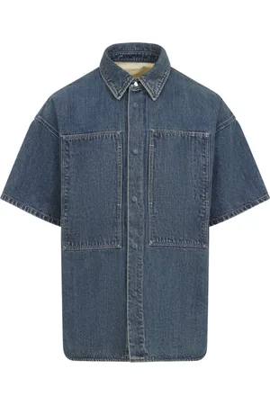 Jil Sander Heren, Overhemden, Blauw, Maat: S Denim