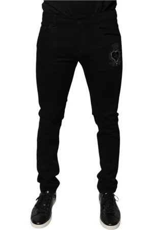 Dolce & Gabbana Heren, Broeken, Zwart, Maat: M Denim
