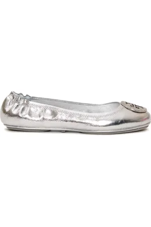 Tory Burch Dames, Schoenen, Grijs, Maat: 38 EU Leer