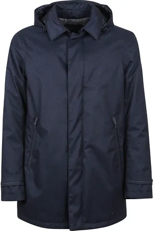 HERNO Heren, Mantels, Blauw, Maat: 4XL Wol