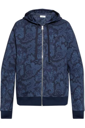 Etro Heren, Sweatshirts & Hoodies, Blauw, Maat: L Katoen