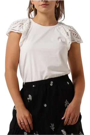 Object Dames, Blouses & Shirts, Wit, Maat: XS