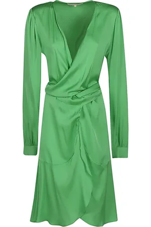 Silk95five Dames, Jurken, Groen, Maat: M Zijde