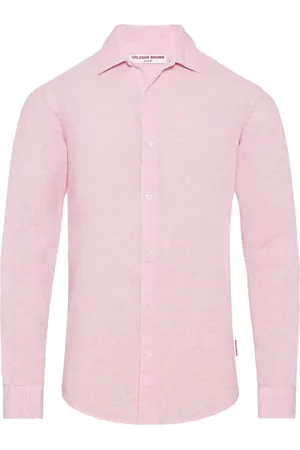 Orlebar Brown Heren, Overhemden, Roze, Maat: S