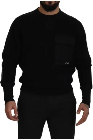 Dolce & Gabbana Heren, Sweatshirts & Hoodies, Zwart, Maat: XS Katoen